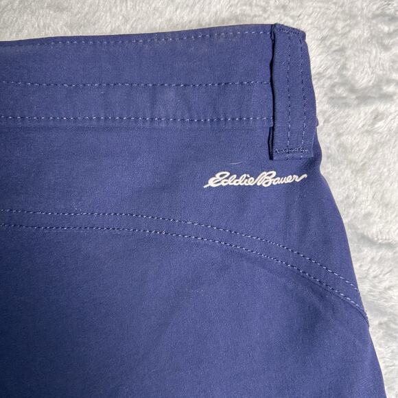 Eddie Bauer Guide Pro Shorts Womens 4 Navy First Ascent Stretch Hiking Trails - Picture 8 of 11